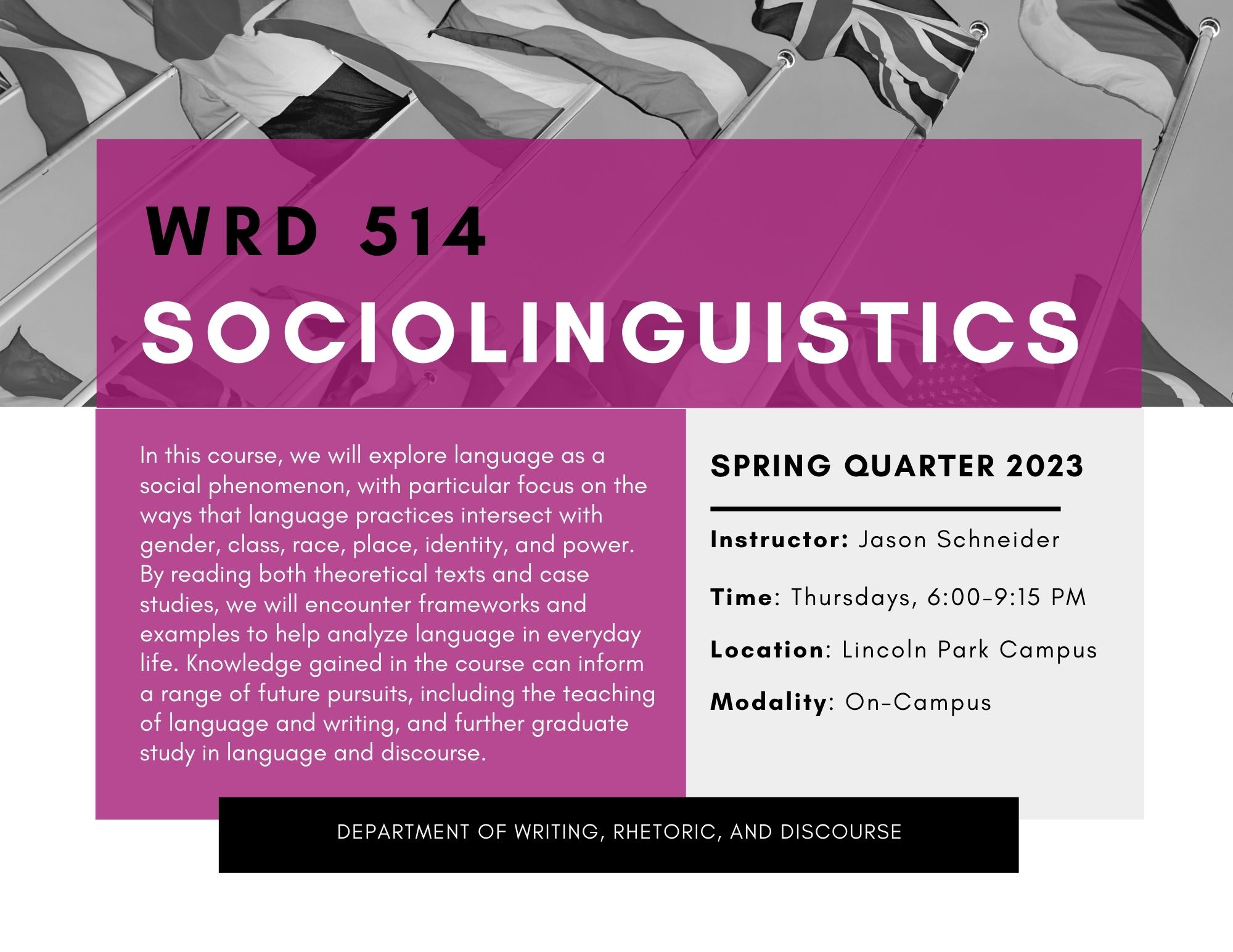 WRD 514: Sociolinguistics 